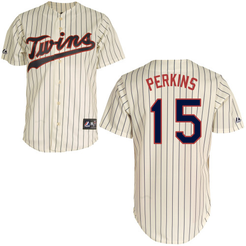 Glen Perkins #15 mlb Jersey-Minnesota Twins Women's Authentic Alternate 3 White Baseball Jersey